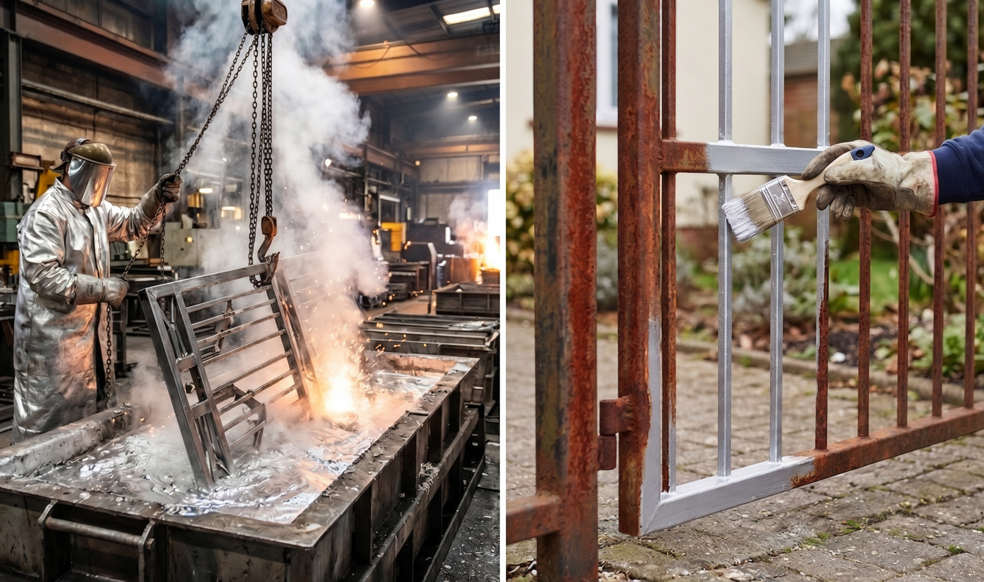 Galvanisation à froid vs galvanisation à chaud : quelles différences ?