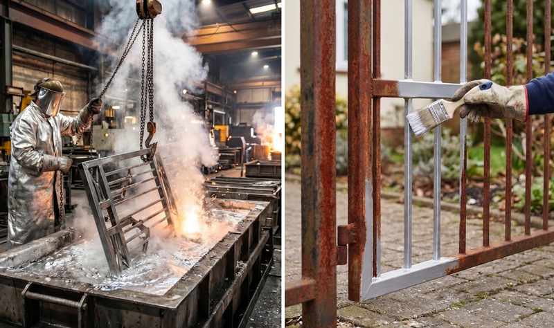 Galvanisation à froid vs galvanisation à chaud : quelles différences ?